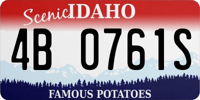 ID license plate 4B0761S