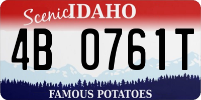 ID license plate 4B0761T
