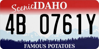 ID license plate 4B0761Y