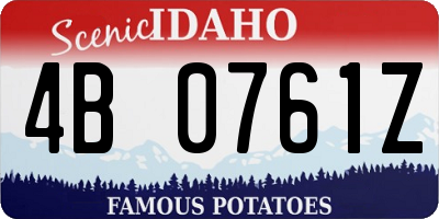 ID license plate 4B0761Z
