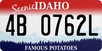 ID license plate 4B0762L
