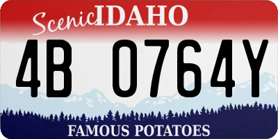ID license plate 4B0764Y
