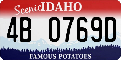 ID license plate 4B0769D