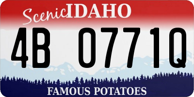 ID license plate 4B0771Q