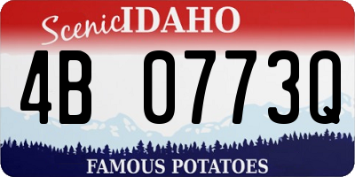 ID license plate 4B0773Q