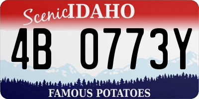 ID license plate 4B0773Y