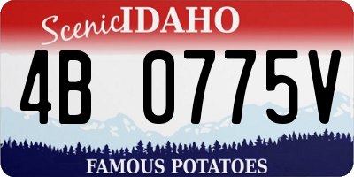 ID license plate 4B0775V