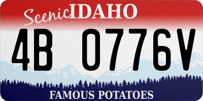 ID license plate 4B0776V