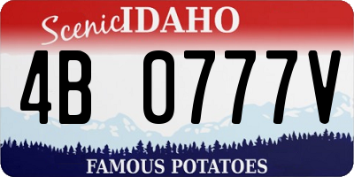 ID license plate 4B0777V