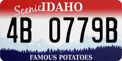 ID license plate 4B0779B
