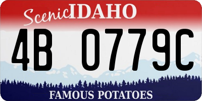 ID license plate 4B0779C
