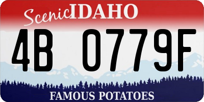 ID license plate 4B0779F