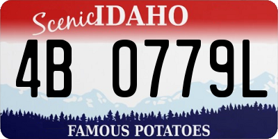 ID license plate 4B0779L