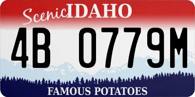 ID license plate 4B0779M