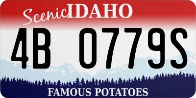 ID license plate 4B0779S