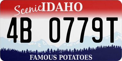 ID license plate 4B0779T