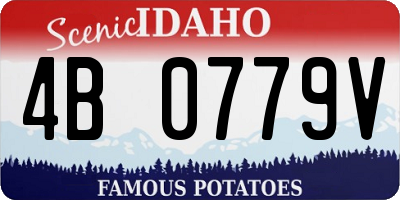 ID license plate 4B0779V