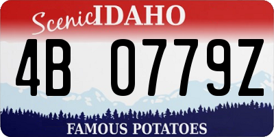 ID license plate 4B0779Z