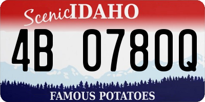 ID license plate 4B0780Q