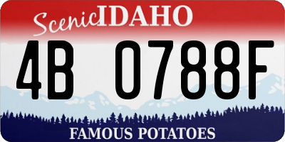 ID license plate 4B0788F