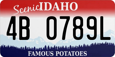 ID license plate 4B0789L
