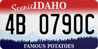 ID license plate 4B0790C