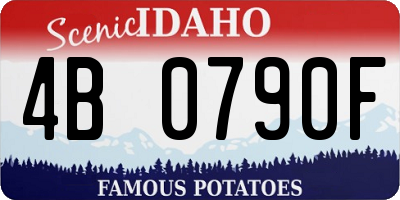 ID license plate 4B0790F