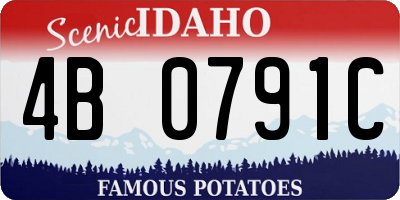 ID license plate 4B0791C