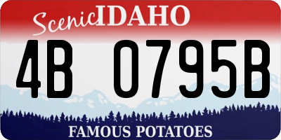 ID license plate 4B0795B
