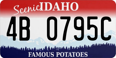 ID license plate 4B0795C