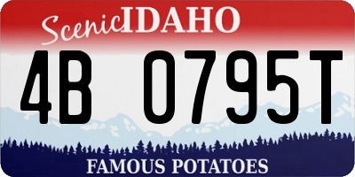 ID license plate 4B0795T