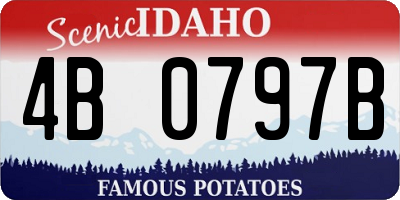 ID license plate 4B0797B
