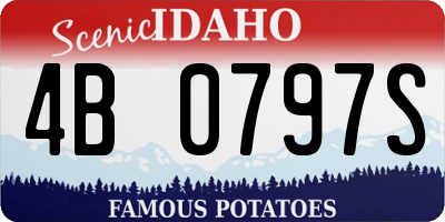 ID license plate 4B0797S