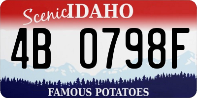 ID license plate 4B0798F