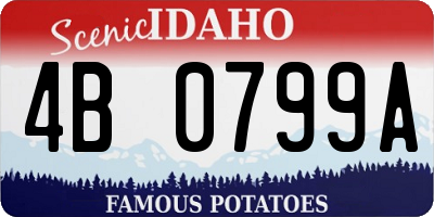 ID license plate 4B0799A