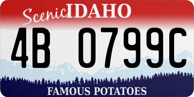 ID license plate 4B0799C