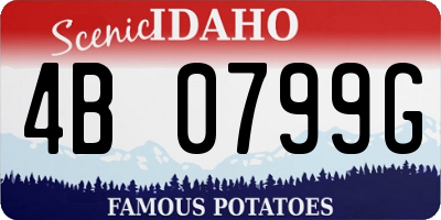 ID license plate 4B0799G