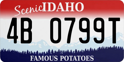 ID license plate 4B0799T