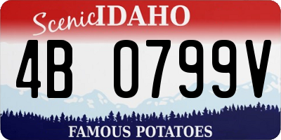 ID license plate 4B0799V