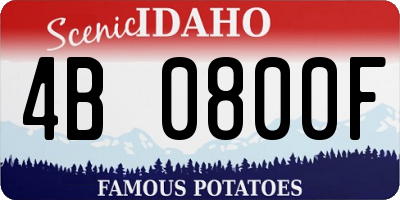 ID license plate 4B0800F
