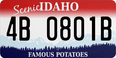 ID license plate 4B0801B