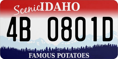 ID license plate 4B0801D