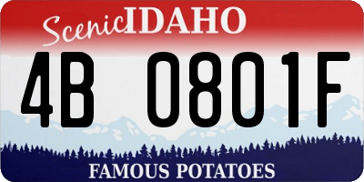 ID license plate 4B0801F
