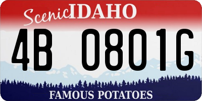 ID license plate 4B0801G