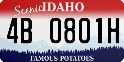 ID license plate 4B0801H