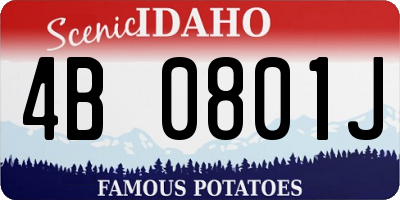 ID license plate 4B0801J