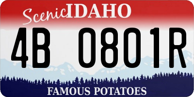 ID license plate 4B0801R