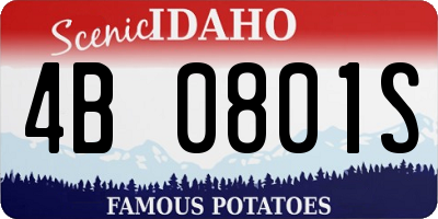 ID license plate 4B0801S