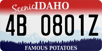ID license plate 4B0801Z
