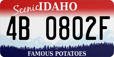 ID license plate 4B0802F